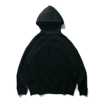 Side Tape Hoodie/Big Silhouette(BLACK)裏起毛