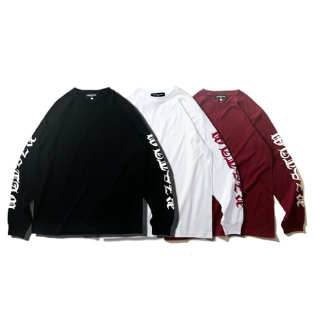 Old English L/S Tee(BORDEAUX)