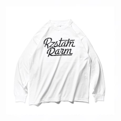 Damage Print Logo L\S Tee(WHITE)