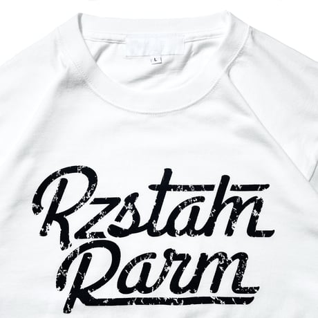 Damage Print Logo L\S Tee(WHITE)