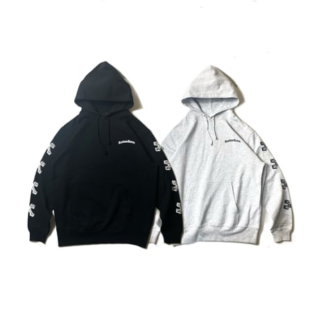 Cross Print Hoodie(ASH GRAY)