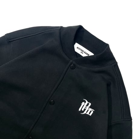 Logo Snap Front Sweat Shirt(BLACK)