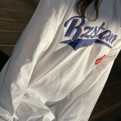 Baseball Logo L/S tee(White)