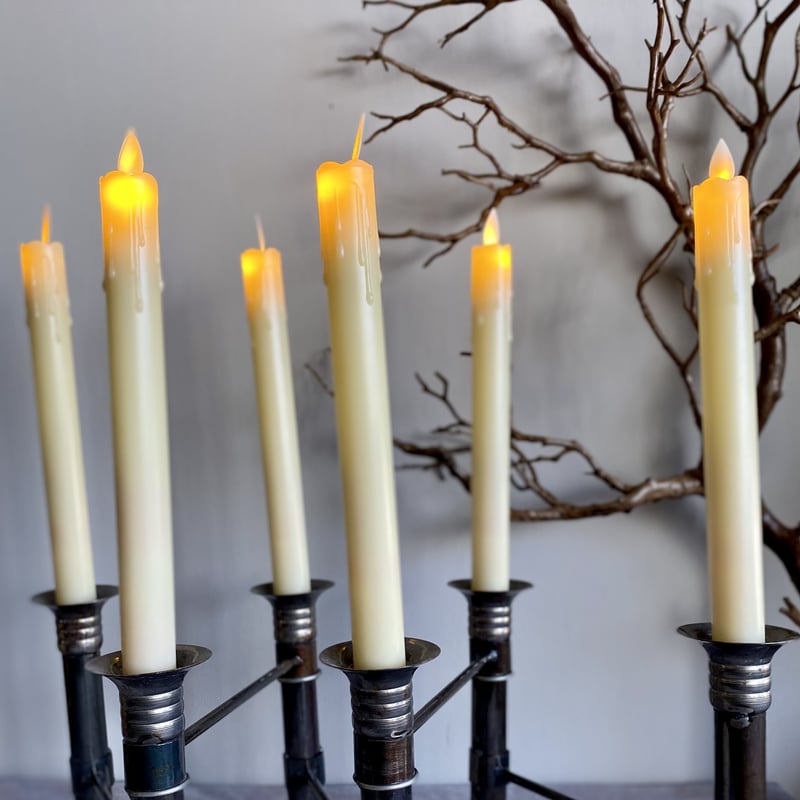 スパイラルキャンドル ほんのりグリッター入り 2本 ソイキャンドル  