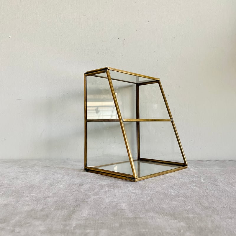 古道具ガラスケース・ディスプレイケース 中型 2段 中型業務用保温