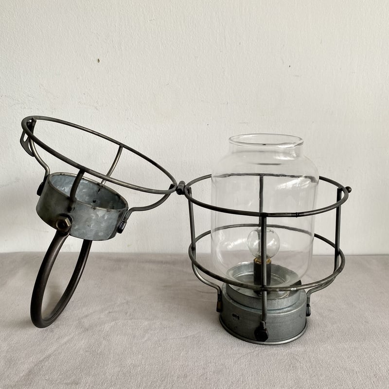【antique】30's ランタン リメイクランプ インダストリアル antique】30's ランタン リメイクランプ インダストリアル