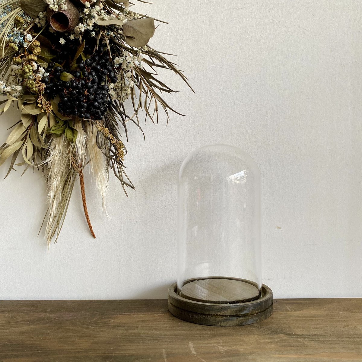 小さめサイズのガラスドーム  タイニー　ミニ　ブラック 小さめサイズのガラスドーム タイニーミニブラック