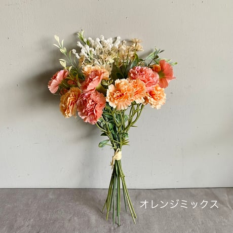 アーティフィシャル ブーケ カーネーション　PK/OR/PU