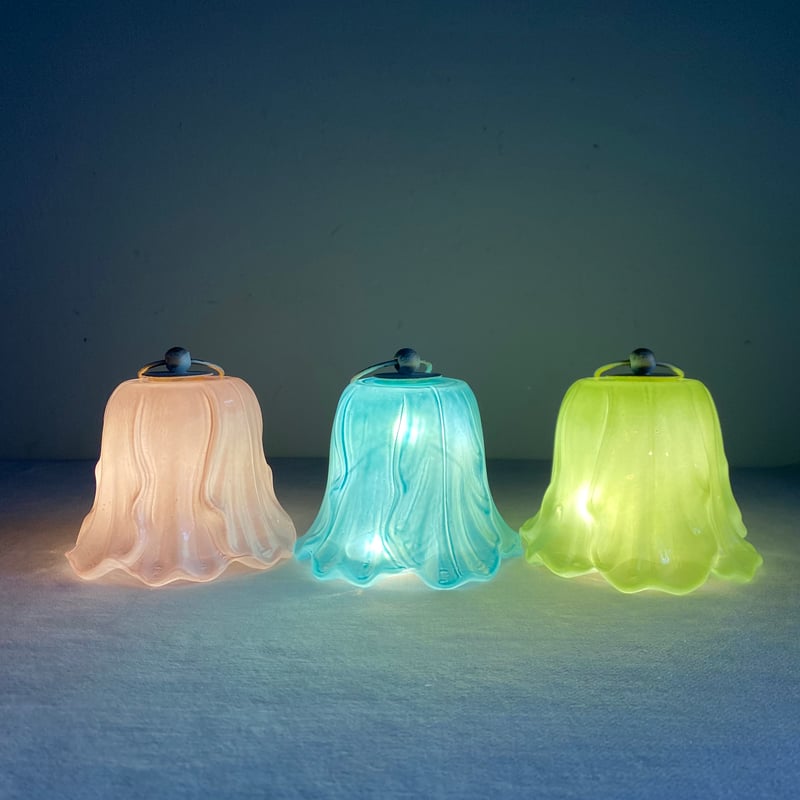 チューリップランプ ＆ スタンドset PK/BL/GR | Velvety