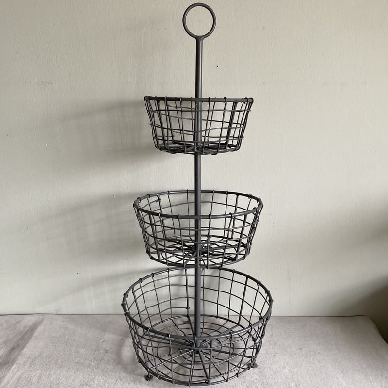 アイアンサークルバスケット｜アイアン バスケット｜アンティーク雑貨