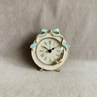 ミニ スタンド クロック ブルーリボン