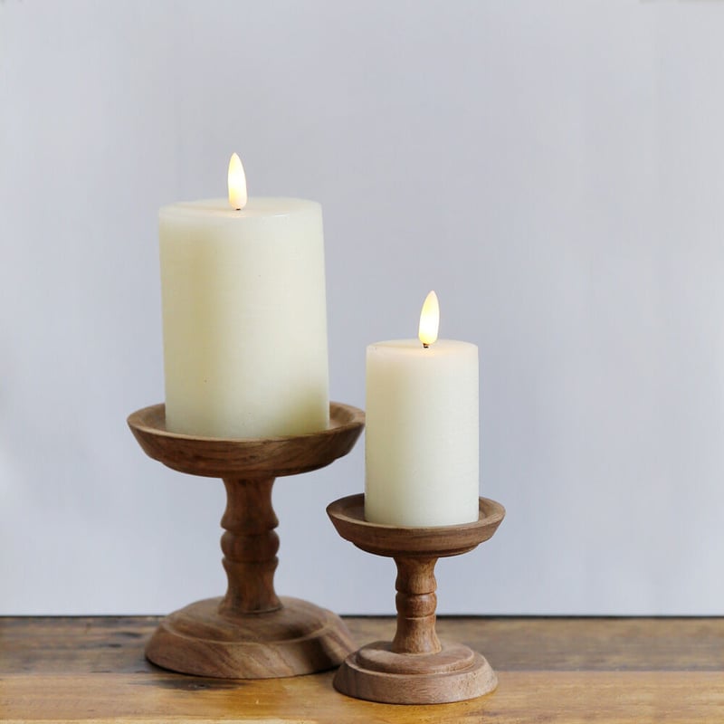 ヴィンテージ木製素材キャンドルスタンド PINE WOOD CANDLE STAND / パインキャンドルスタンド( 3サイズ ) /