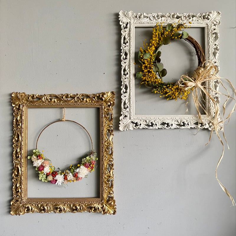 ベルサイユ ウォール フレーム WH/GD | Velvety