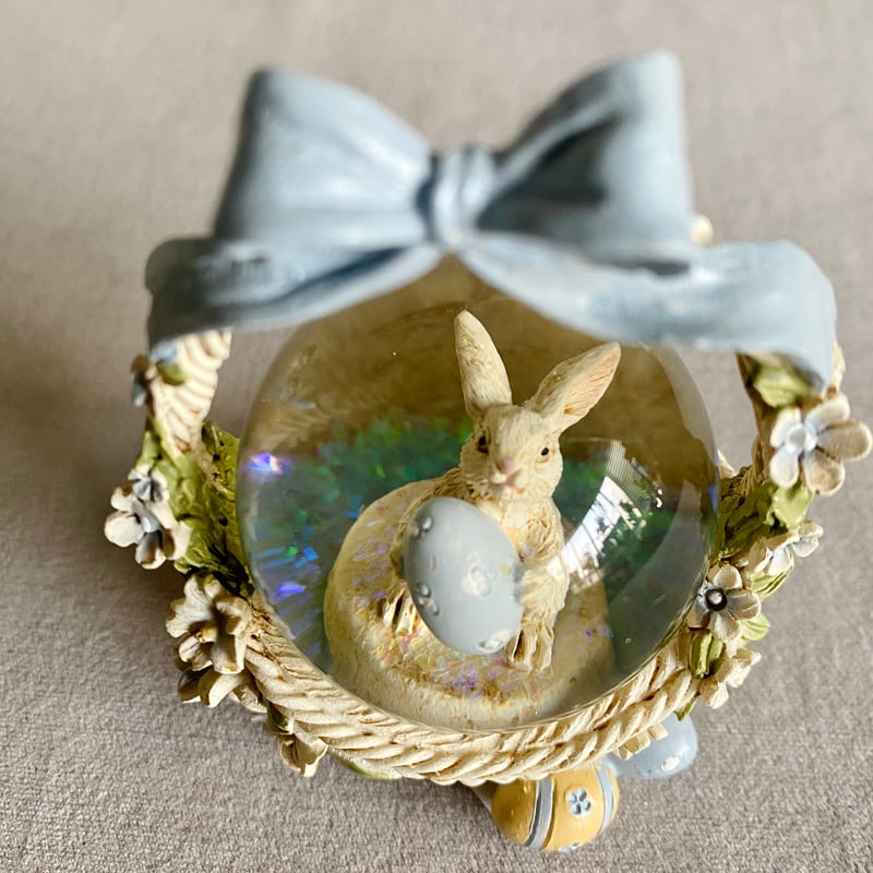 ミニ スノードーム ラビット PK/BL | Velvety