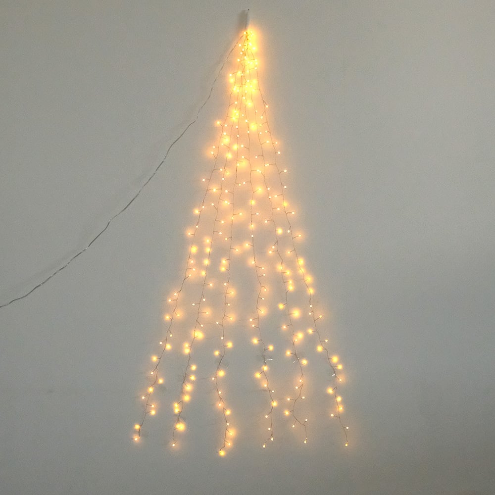 ワイヤークリスマスツリー LEDライト付電飾付き イルミネーション 屋外兼用 LED ワイヤーライト ツリー【1.5M (S)】 (USBﾀｲﾌﾟ) SL/CP | Ve