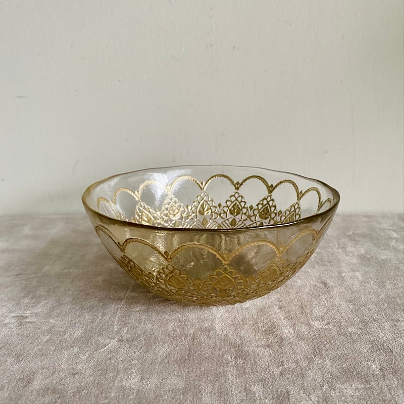 トルコガラス ボウル GD | Velvety