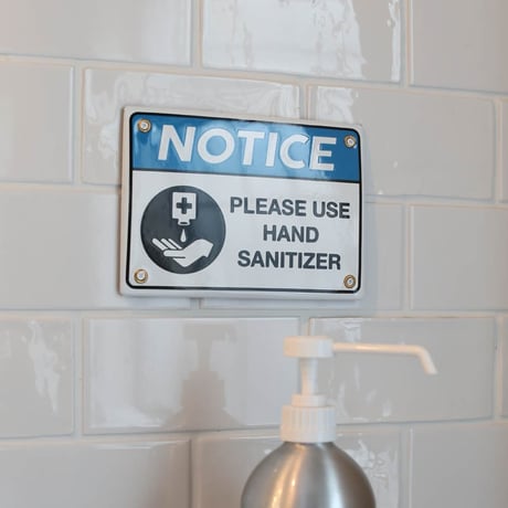 エナメルサイン  ”HAND SANITIZER”