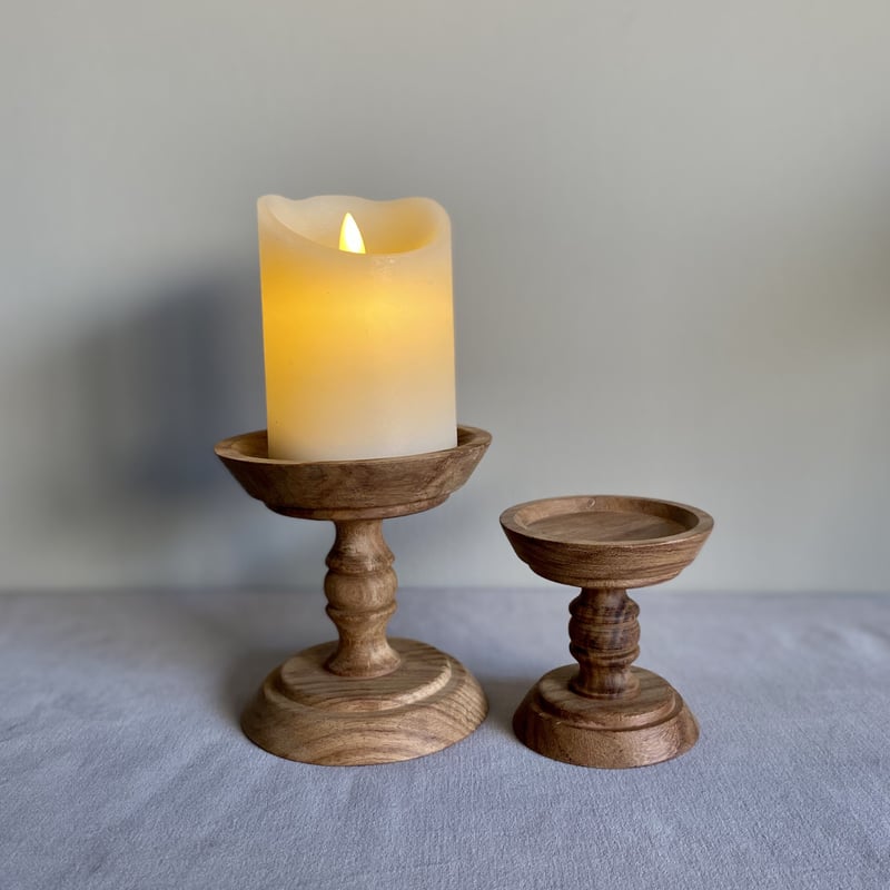 WOOD キャンドル スタンド【S】 | Velvety