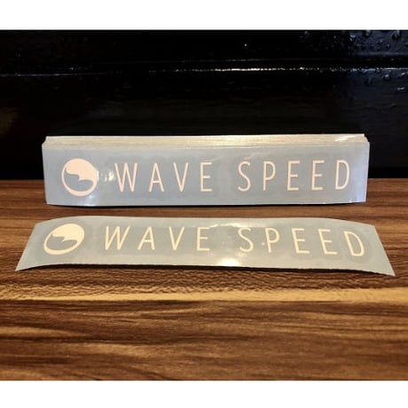 WAVE SPEEDロゴステッカー（ホワイト）