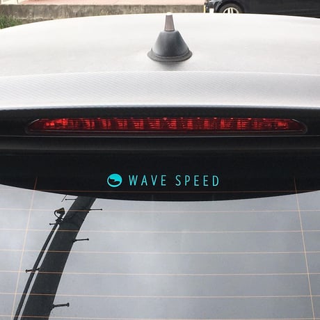WAVESPEED ロゴステッカー （ターコイズブルー）