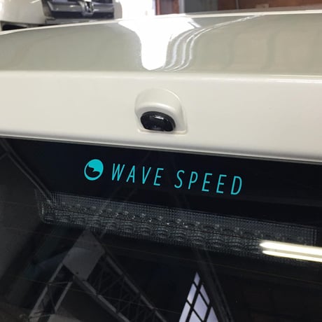 WAVESPEED ロゴステッカー （ターコイズブルー）