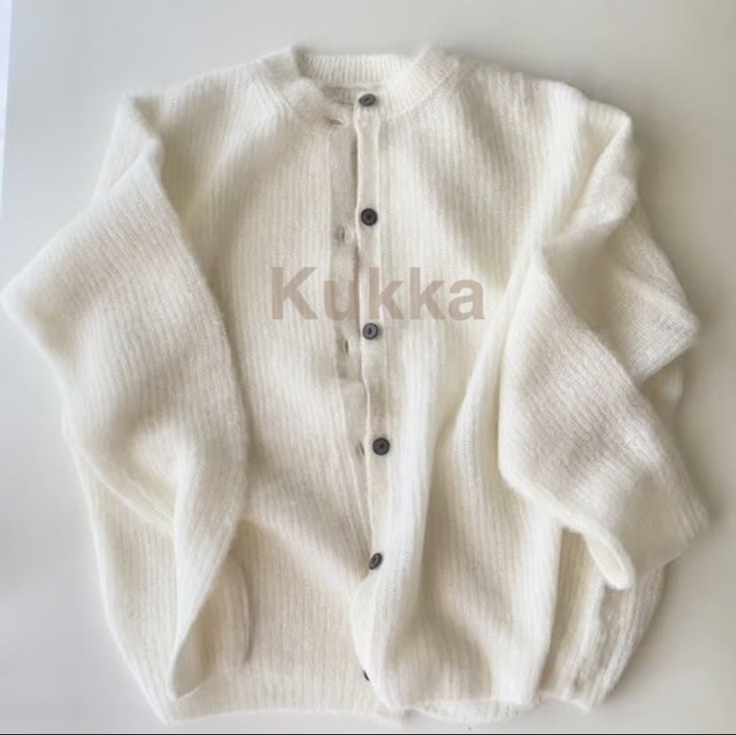 miho umezawa ニット miho umezawa】 COTTON LINEN whole garment thin yarn pullover