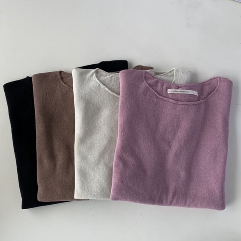 COTTON LINEN WHOLE GARMENT thin yarn pullover 【