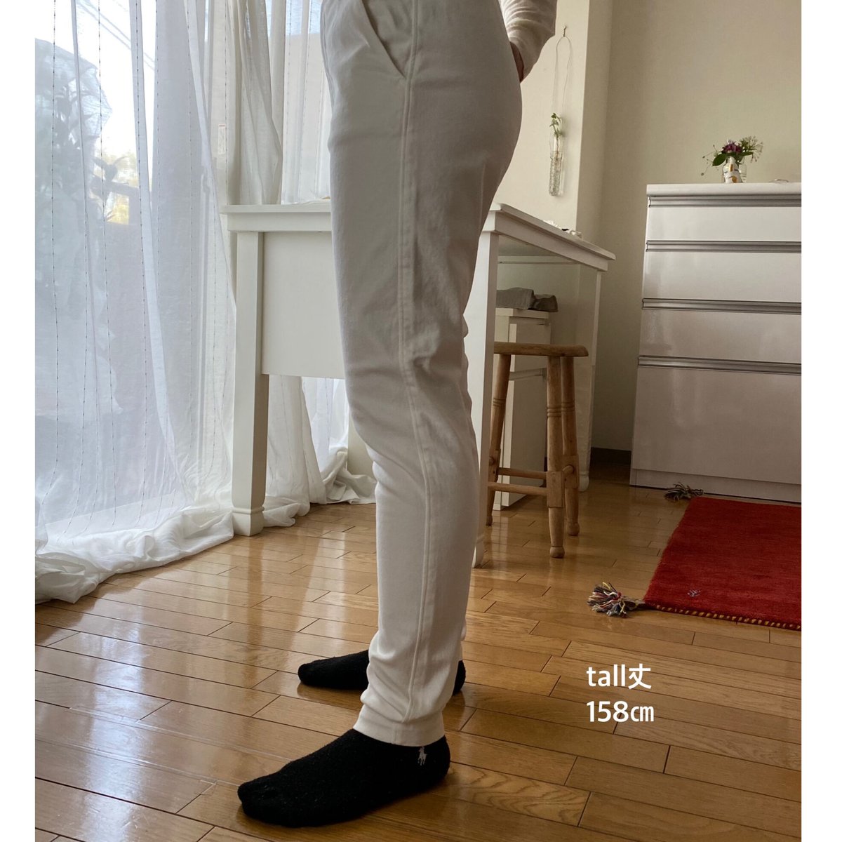 miho umezawa ウールレギンスパンツ tall ブラック leggings pants（LOOP YARN MILLING）/ miho umezawa