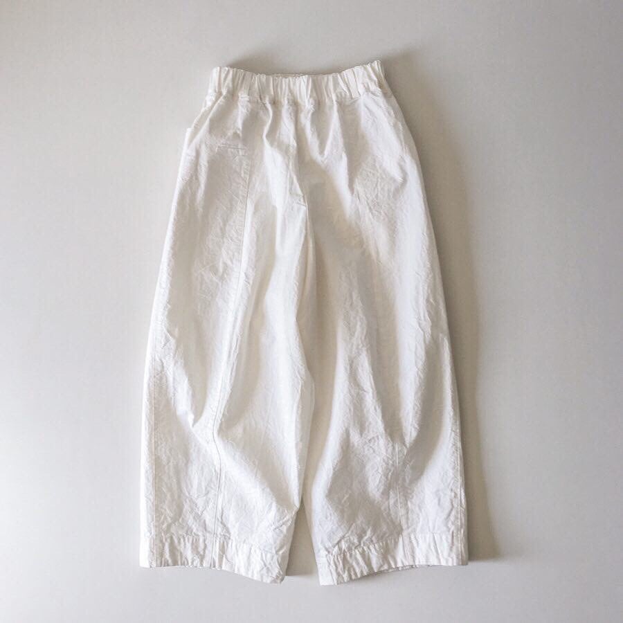 COTTON LINEN CANVAS cocoon wide pants【miho umez