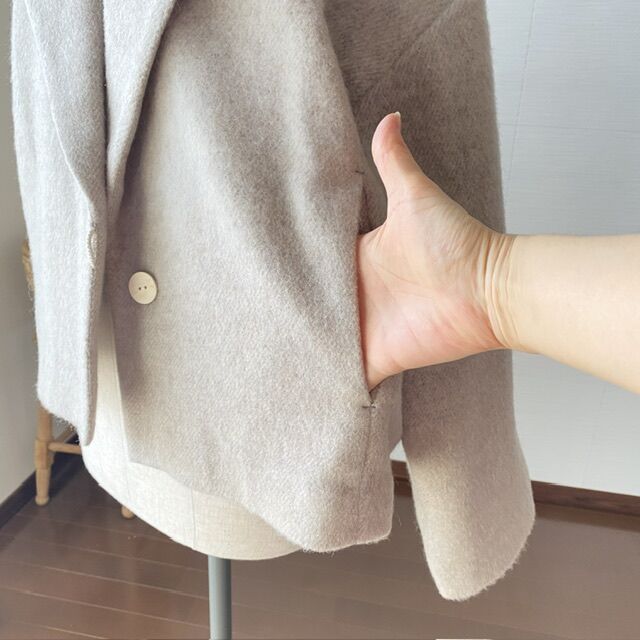 MIX SHAGGY short coat【miho umezawa】 | Kukka MIX SHAGGY short coat【miho umezawa】 | Kukka