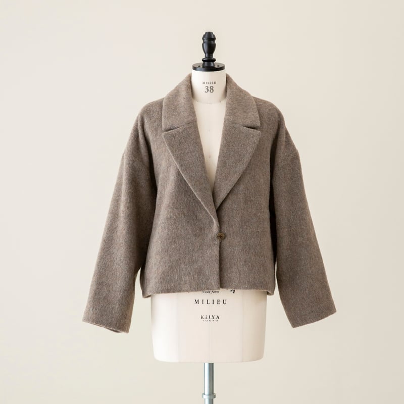 MIX SHAGGY short coat【miho umezawa】 | Kukka MIX SHAGGY short coat【miho umezawa】 | Kukka