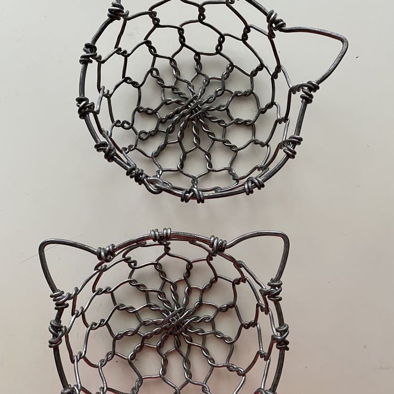 工芸品 NEKONEKO 猫カゴ【ojiko wire works】 | Kukka