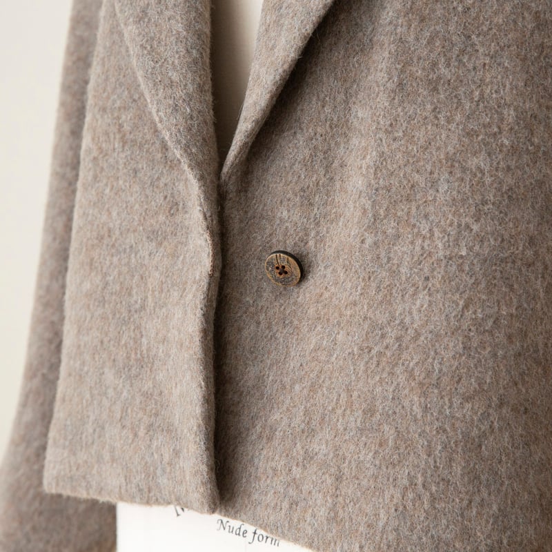MIX SHAGGY short coat【miho umezawa】 | Kukka MIX SHAGGY short coat【miho umezawa】 | Kukka