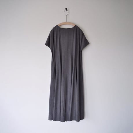 【miho umezawa】SILK LINEN CLOTH panel flare dress