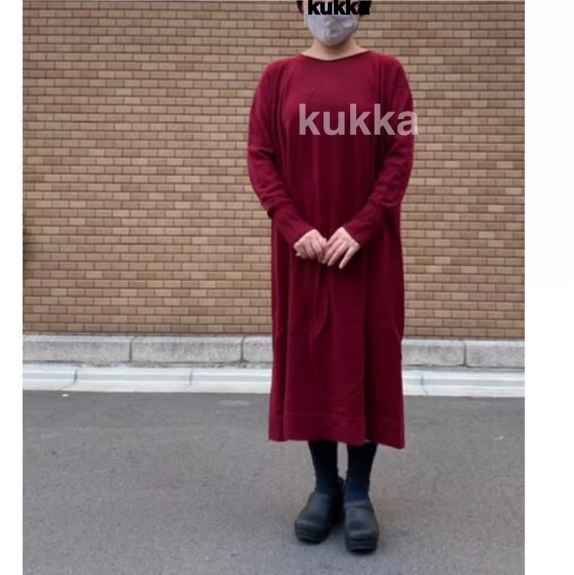 WOOL WHOLE GARMENT long dress赤【miho umezawa】 | 