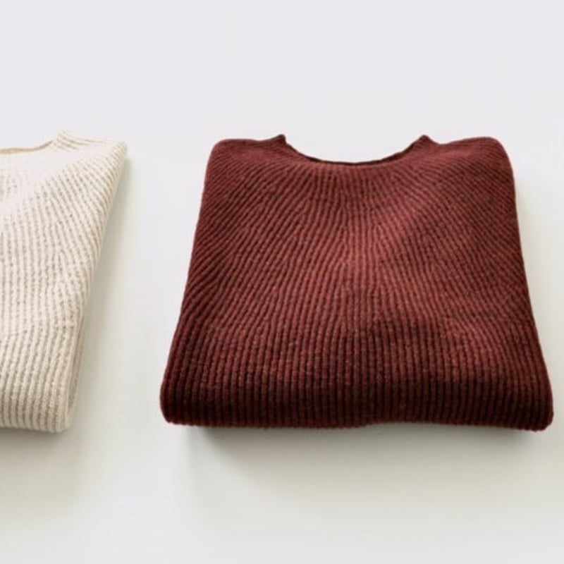 UNISEXサイズ】ウールホールガーメント ハーフカーディガンセーター