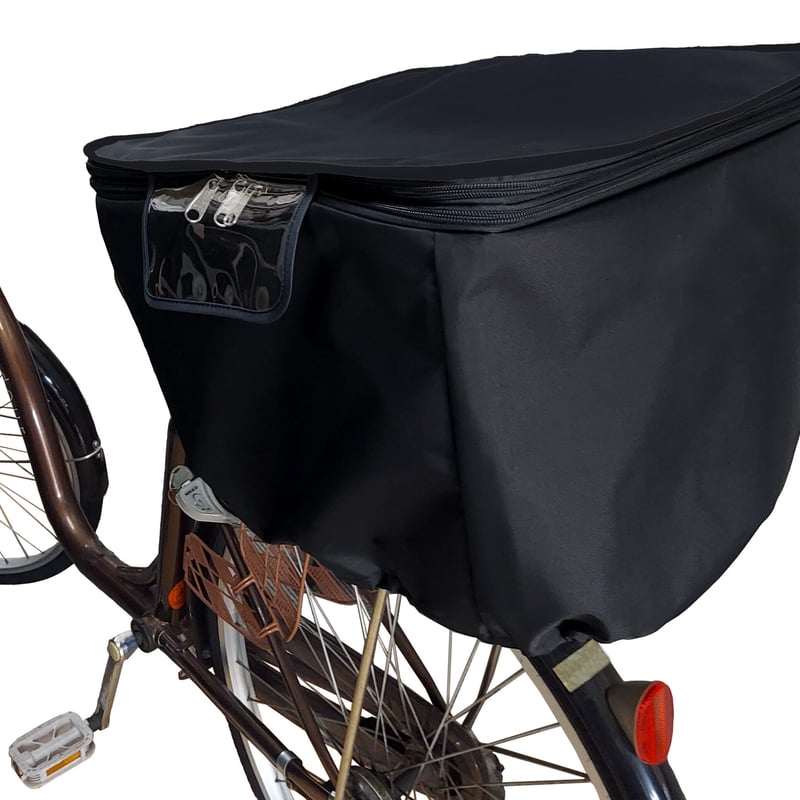 horo 2WAY自転車後ろ用カバー 新品 自転車 後ろ用かごカバー(27リットル) 二段式【 HIRO 自転車 後ろかご
