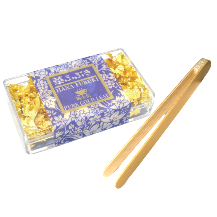 食用金箔ケース 0.075g 銅不使用 竹製ピンセット付き | 金箔
