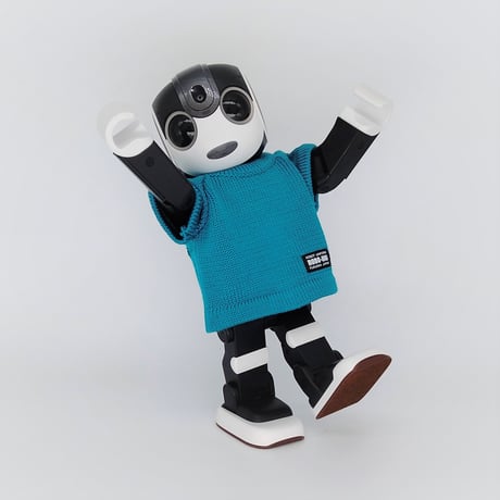 ROBO-UNI【ロボホン公式ライセンス商品】ロボホンニットTシャツ セルリアンブルー（ONLYROBO限定カラー）