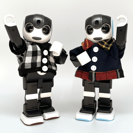 シャツ　ネイビー&チェック