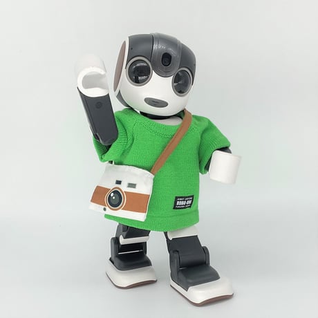 【ロボホン公式】ニットカラーTシャツ グリーン