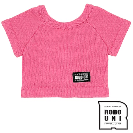 【ロボホン公式】ニットカラーTシャツ ピンク