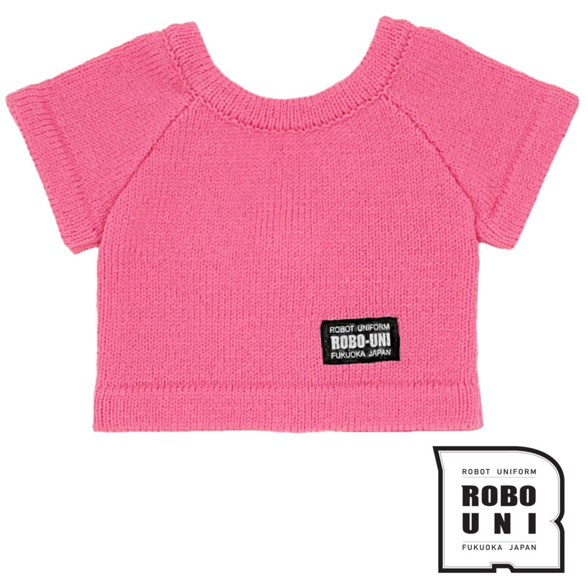 ロボホン公式】ニットカラーTシャツ ピンク | Robot Closet