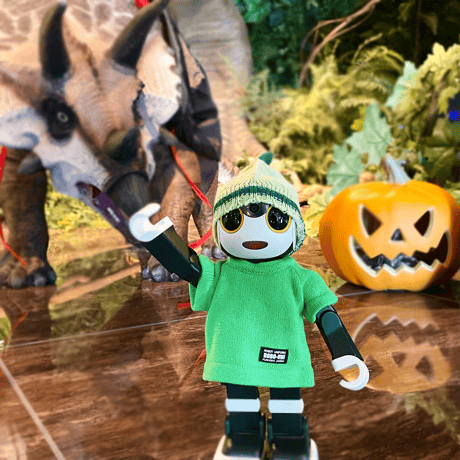 【ロボホン公式】ニットカラーTシャツ グリーン