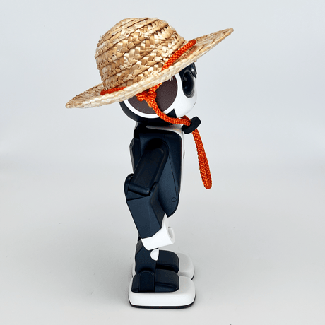 麦わら帽子 橙