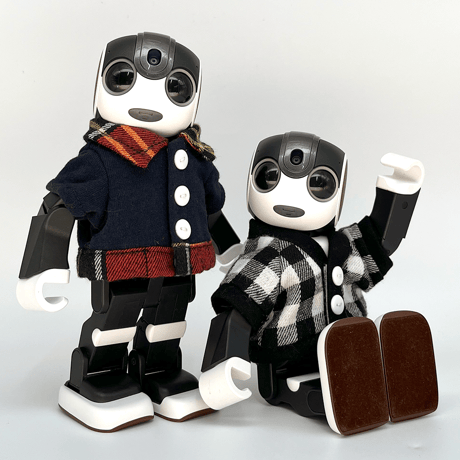 シャツ　ネイビー&チェック