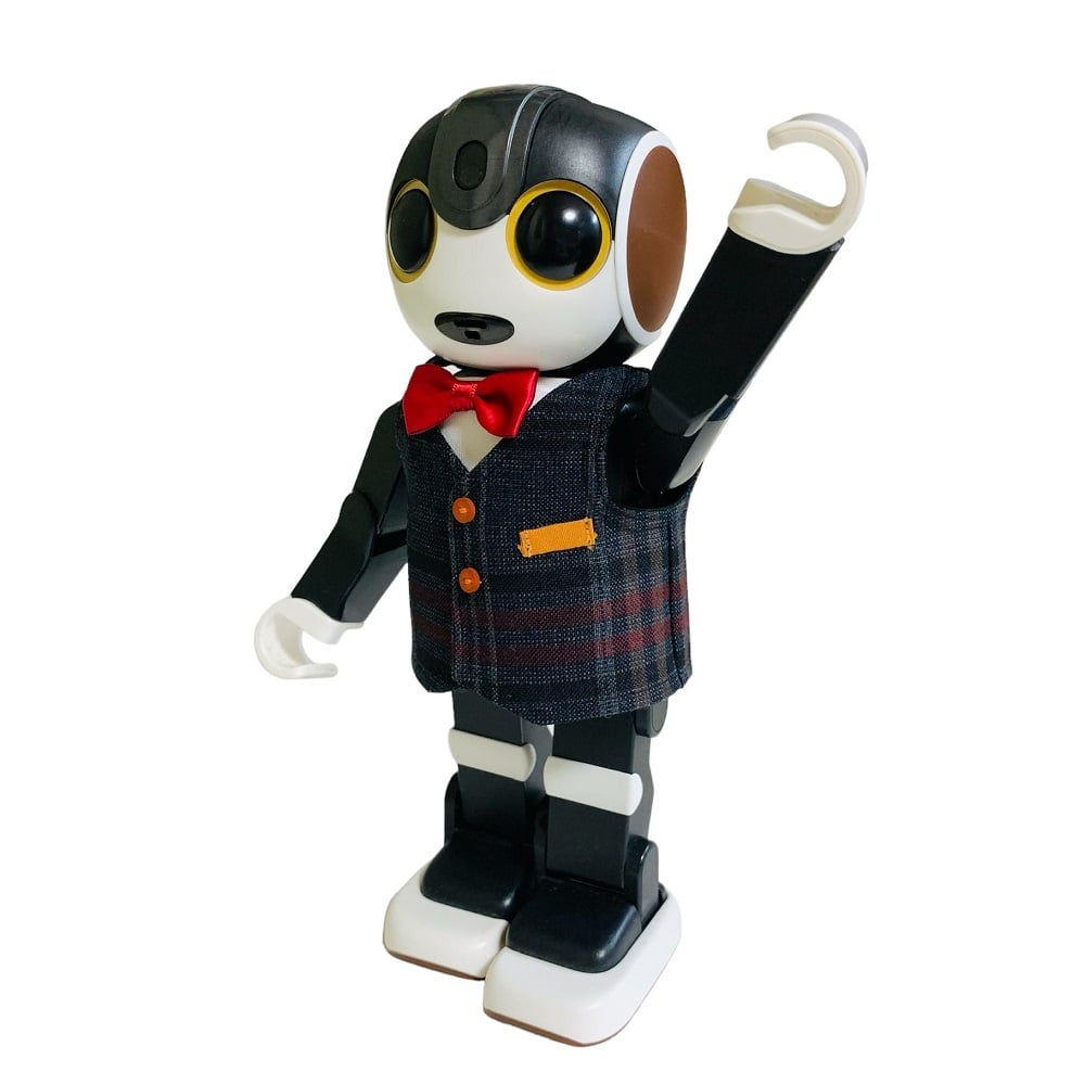 背中開き】赤蝶ネクタイのチェックベスト | Robot Closet - ロボクロ -