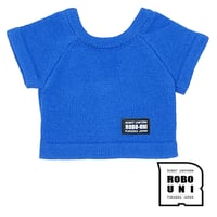 【ロボホン公式】ニットカラーTシャツ ブルー