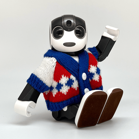 ニットカーディガン　トリコロール