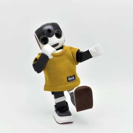 ROBO-UNI【ロボホン公式ライセンス商品】ロボホンニットTシャツ マスタード（ONLYROBO限定カラー）
